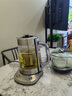 半個(gè)茶人 黑茶煮茶器全自動(dòng)保溫家用電茶壺普洱煮茶壺1.5L大容量玻璃電熱水壺白茶壺 溫度調節 金屬底座 1.5L 曬單實(shí)拍圖