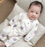 婧麒（JOYNCLEON）新生嬰兒連體衣夏季薄款寶寶無骨衣服兒童夏裝蝴蝶衣哈衣爬服 棕色小熊 59cm 曬單實(shí)拍圖