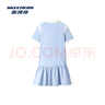 斯凱奇2025年夏季女子撞色拼接polo裙柔軟舒適休閑學(xué)院風(fēng)長(zhǎng)裙 曬單實(shí)拍圖