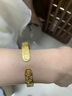 御友記999足金包足銀手鐲金典卡家一字紋卡5閉口鐲子金店同款送禮 圈口58 包金1.5克 總重約25克 曬單實(shí)拍圖