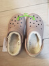 卡駱馳crocs檀健次同款暖棉洞洞鞋|203591 蘑菇色/骨白色-2YB 36/37(220mm) 曬單實(shí)拍圖