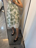 愛步（ECCO）芭蕾舞鞋女 25年新款百搭方頭淺口單鞋瑪麗珍女鞋 舞悅234343 藻綠色23434301592 37 曬單實拍圖