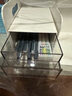 得力（deli）多功能桌面書立架書收納桌上文件收納盒抽屜式置物架書擋學生/辦公用品白色PK110 曬單實拍圖