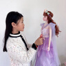 翎喏芭比娃娃3-6歲會(huì)說話白雪艾莎公主玩偶女孩六一禮物換裝娃娃禮盒 2024新款冰雪公主【60cm—珍藏版大禮盒】 【眨眼版】禮包A：56件美人魚裙項(xiàng)鏈?zhǔn)嵝?曬單實(shí)拍圖
