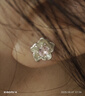 老鳳祥耳釘純銀正品999老鳯祥耳飾老婆生日禮物女士七夕生日禮物送女友 L-EZ0033 只櫻有你耳釘 曬單實(shí)拍圖