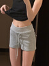 浪莎辣妹運動短褲女2025夏季新款美式顯瘦三分休閑褲百搭高腰a字熱褲 曬單實拍圖