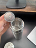 KOKUUN日本品牌一鍵速開蓋水杯316不銹鋼茶水分離保溫杯車載泡茶杯禮物 鋼本色(316不銹鋼內(nèi)膽) 500ml 禮盒裝 曬單實拍圖