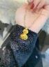 世紀(jì)緣珠寶黃金牡丹葫蘆吊墜古法工藝匠心鏨刻金葫蘆吊墜送女友禮物 6.60g 曬單實(shí)拍圖