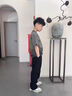 G.DUCKKIDS男童冰絲防蚊褲夏裝2025新款痞帥兒童速干長(zhǎng)褲中大童夏季薄款褲子 黑色(夏季冰絲薄款) 140 cm 曬單實(shí)拍圖