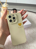 圣圖朗ins風(fēng)愛心luck適用16pro蘋果15pro手機殼液態(tài)硅膠14promax高級感8Plus情侶套12全包13男女11防摔軟 【愛心luck-古董白】液態(tài)硅膠  iPhone 16 pro 曬單實拍圖