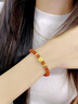 中國黃金（CHINA GOLD）四葉草黃金手鏈女足金南紅瑪瑙手串七夕情人節(jié)禮物送女朋友老婆 足金四葉草南紅瑪瑙手串 紀(jì)念品 曬單實(shí)拍圖