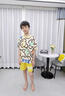 兒童睡衣男孩短袖純棉夏季薄款中大童青少年套裝3~16歲卡通家居服 100%棉XYT-22085字母熊 100 【8碼】建議身高93-103cm 曬單實拍圖