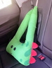 艾布與棉花（abut&mifa）車(chē)載睡覺(jué)枕頭腰靠?jì)捎密?chē)用護肩套汽車(chē)兒童靠枕護頸枕卡通車(chē)內用品 綠色恐龍 曬單實(shí)拍圖