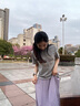 翊尚美半身裙女2025夏季新款a字裙白色小個子百褶半裙寬松顯瘦垂感紗裙 紫色 【冰涼內(nèi)襯防透升級款】 M 【推薦95-115斤】 曬單實拍圖