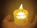 順富美（SHUNFUMEI）創(chuàng)意氛圍led蠟燭燈臥室宿舍裝飾氛圍燈送閨蜜生日禮物擺件 迷你仿真蠟燭 暖光 曬單實(shí)拍圖