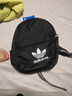 adidas adicolor簡約通勤運動雙肩背包書包男女阿迪達斯三葉草 黑色 NS 曬單實拍圖