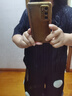日著原創(chuàng)白色蕩領(lǐng)短袖襯衫2025夏新款海浪紋寬松偏門襟小眾襯衣女 靜夜黑 S 曬單實(shí)拍圖