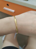 周六福5D硬金足金黃金手鐲女莫比烏斯環(huán)計(jì)價(jià)A1010966 約7.42g 56mm 禮物 曬單實(shí)拍圖