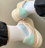 adidas ENTRAP美式校園風(fēng)運(yùn)動(dòng)板鞋少年感復(fù)古籃球鞋男女阿迪達(dá)斯 乳白/橘粉/藕粉/藍(lán)綠/黃   35.5 曬單實(shí)拍圖