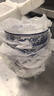 百圣牛青花瓷商用中式圓形陶瓷蘭州拉面牛肉面碗家用大號(hào)湯碗面館專(zhuān)用碗 青花螺紋6英寸約500毫升1兩面 曬單實(shí)拍圖