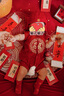 G.DUCKKIDS小黃鴨一周歲禮服男寶寶抓周衣服國風百天百日宴滿月嬰兒衣服夏季 蛇年+香囊 73cm 73碼3-7月建議寶寶6-8公斤 曬單實拍圖