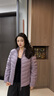 波司登（BOSIDENG）新款商場(chǎng)同款排骨條輕薄短羽絨服送禮女款新年紅戶(hù)外羽絨內膽外套 數字薰衣草6211-淺春色 XS 155/80A 體重約100斤以?xún)?曬單實(shí)拍圖