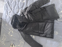 千仞崗秋冬季羽絨服商務通勤男士送爸爸休閑夾克連帽上衣防寒服保暖外套 哥特灰 L (170) 曬單實拍圖
