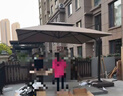 紫葉（ziye）戶(hù)外遮陽(yáng)傘 庭院傘戶(hù)外 太陽(yáng)傘花園露臺別墅室外戶(hù)外傘羅馬傘3.5 曬單實(shí)拍圖
