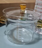 餐將軍高硼硅蒸蛋碗帶刻度燉盅帶蓋雙耳耐熱玻璃蒸碗甜品碗450ml  曬單實拍圖