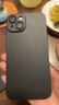 EDDGA【自帶鏡頭膜】適用蘋果14手機(jī)殼 iphone14手機(jī)殼 PC電鍍手感油玻璃鏡頭膜磨砂防摔硬殼石墨黑 曬單實(shí)拍圖