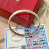 中國(guó)黃金（CHINA GOLD）足銀手鐲女有錢花手鐲繁花開口手鐲送女友老婆七夕情人節(jié)禮物 約21g 曬單實(shí)拍圖