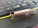 聯(lián)想手機U盤(pán)MU252 USB3.2/typec雙接口電腦兩用高速大容量?jì)?yōu)盤(pán)雙頭直插安卓手機U盤(pán)支持微信數據備份 雙接口旋轉高速金屬款【太空銀】 128GB 【讀速 120MB/S】 曬單實(shí)拍圖
