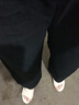 蝶美女棉麻褲子闊腿寬松顯瘦夏季新款麻料遮肉薄款褲女高腰女褲長(zhǎng)褲休閑 黑色DS/【棉麻】 L 【106-120斤】 曬單實(shí)拍圖