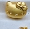 周六福3D硬金招財貓黃金轉(zhuǎn)運珠男女足金生日禮物A1610417 約0.73g 曬單實拍圖