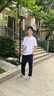 雅鹿短袖t恤男純棉春夏重磅半袖打底衫寬松大碼休閑青少年印花男士t恤 白/SMILE藍+黑/BINGO男孩 XL （重140-150斤高170-175） 曬單實拍圖