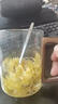 玻璃杯水杯泡茶杯耐高溫辦公室家用主人茶水杯馬克杯咖啡杯帶把手 【透明色】木語(yǔ)單杯400ml1只 曬單實(shí)拍圖
