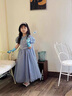 G.DUCK KIDS小黃鴨童裝愛莎公主裙2025新款冰雪奇緣兒童連衣裙小女孩生日禮服 連衣裙帶披風(fēng) 110 建議4~5歲（100-110cm） 曬單實(shí)拍圖