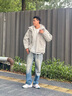Teenie Weenie Men小熊男裝三防連帽防風(fēng)寬松90鴨絨鎖溫厚款羽絨服 淺卡其色 M 曬單實(shí)拍圖