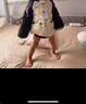 迷你巴拉【三防】羽絨連體衣嬰兒衣服寶寶萌趣爬服加厚2025秋冬新款 紫色調(diào)00377 90 【充絨量81.9g】 曬單實(shí)拍圖