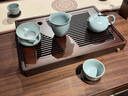 楠竹排儲兩用茶盤功夫茶具小型茶臺家用辦公竹制蓄水式茶海干泡臺 竹木雅頌茶盤大號40_28cm 曬單實(shí)拍圖