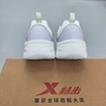 特步（XTEP）女鞋運(yùn)動(dòng)鞋子女秋季皮面防潑水軟底跑步鞋輕便減震耐磨防滑休閑鞋 帆白/淡霧紫 37 曬單實(shí)拍圖