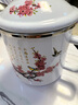 歐麗家琺瑯搪瓷杯老式鐵瓷水杯茶杯馬克杯中國風(fēng)水墨蘭梅竹菊杯搪瓷缸子 鵲梅  12cm【1200ml】 曬單實(shí)拍圖