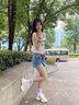 ZUOSAISI品牌老爹鞋女厚底真皮內(nèi)增高休閑鞋女2025秋季新品女鞋百搭鞋子女 米白色 34 曬單實拍圖