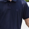 BOSS【珠地布】男士夏季徽標(biāo)貼片彈力棉修身短袖Polo衫 404-深藍(lán)色 L 曬單實拍圖