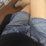 UR2025夏季新款女裝復(fù)古貓須水洗腰帶牛仔短褲UYY850081 曬單實(shí)拍圖