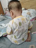 貝瑞加（Babyprints）嬰兒連體衣2件裝新生兒夏季純棉衣服短袖哈衣寶寶家居爬服 黃90 曬單實(shí)拍圖