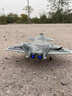 柯樂(lè )桐殲20戰斗機模型遙控飛機玩具航模兒童無(wú)人機固定翼滑翔機特技男孩 殲20-迷彩灰 單電池（續航12分鐘） 曬單實(shí)拍圖