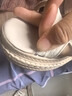 卡帝樂鱷魚（CARTELO）品牌高檔女涼鞋厚底坡跟涼鞋女夏季高跟魚嘴女鞋子增高松糕女涼鞋 米色 35 曬單實拍圖