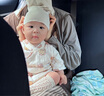 little tinysd嬰幼兒竹棉抗菌短袖夏綁帶和式連身衣哈衣初生兒ins風(fēng) 小熊甜品屋-連體套裝 80cm （建議身高：73-80cm） 曬單實(shí)拍圖