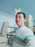 費洛仕長(cháng)袖t恤男士春秋冬衛衣圓領(lǐng)韓版青年學(xué)生打底衫潮上衣服保暖 T606白色 3XL (150-165斤） 曬單實(shí)拍圖